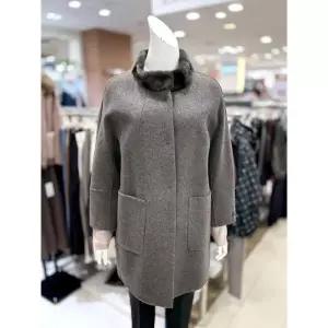 소고세이브존01밍크카라넥울하프코트TI4HA10BR