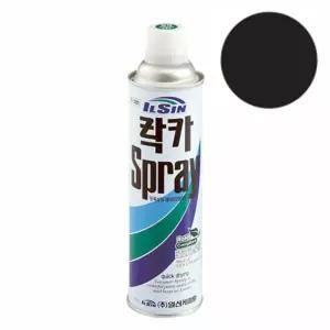 (무광흑색 420ml) 일신 락카 스프레이/페인트/자동차/도색/차량용/라카/유성/락커/차량/목재용/도장/기계