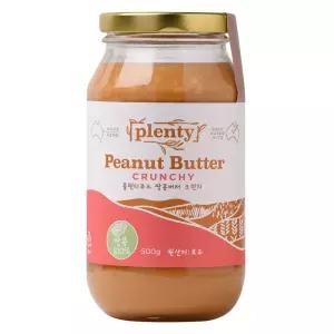 Plenty 플랜티푸드 땅콩버터 크런치 500g 1개 선물 답례품 티백 돌잔치 가정의 달 스승의 날