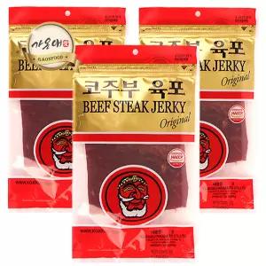 [가온애] 코주부 육포 (150g) x3봉 / 코주부육포 소고기육포 우육포 맥주안주 간식