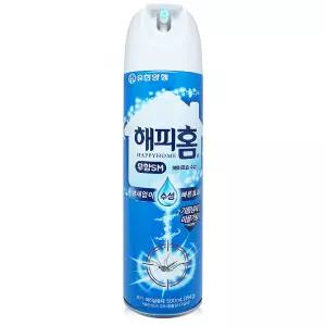 해피홈 에어로솔 수성 무향 500ml 모기 파리 퇴치제