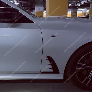 [호환] BMW G20 G21 320i 330d M340i 2019-2025 튜닝용 글로스 블랙 ABS 샤크 질(가리비) 사이드 펜더 에어