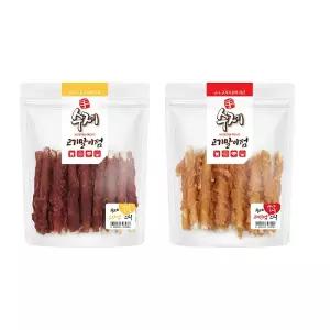 수제 고기말이껌 14P 210g x 2 (치킨/오리 택1) 강아지간식