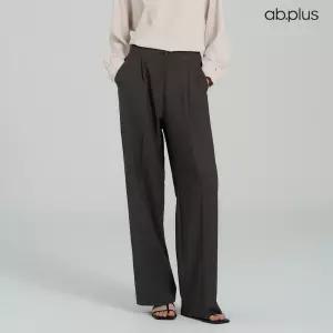 [ab.plus/신상] 핀턱 와이드핏 슬랙스 팬츠-숏버전 (LSA5MP34A)