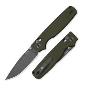 Kizer 오리지널 2 EDC 포켓 나이프, 3.17인치 D2 드롭 포인트 접이식 G10 핸들, 엄지 스터드 오프너 클러치 잠금, 캠핑 하이킹 낚시용 V3605.2DM2