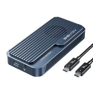 ACASIS 80Gbps M.2 NVMe SSD 인클로저 냉각 팬 포함 Thunderbolt5 / USB4 V2.0 호환 Thunderbolt4 / USB4 V1.0 USB3.2 / 3.1 / 3.0 (TB501 Pro) (팬텀 그레이)