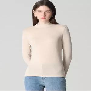 [쉬즈미스][쉬즈미스(SHESMISS)] 스프링 울 블렌드 모크넥 니트 탑 (택가격 78000원)