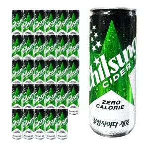 롯데 칠성사이다 제로 캔 250ml x 30개