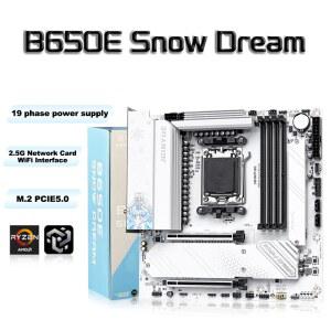 MATX *DDR5 9700X/9800X3D/7800X3D JGI AM5 드림 메인보드 0 컴퓨터 B650E C 5 PCIE 스노우 UE WIFI6E 게이밍