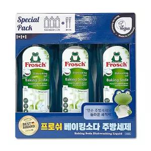프로쉬 베이킹소다 주방세제 1Lx3개+펌프2개 코스트코 친환경 맨손세제