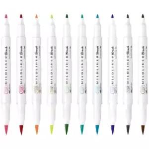 제브라 마일드라이너 브러쉬 형광펜 25color
