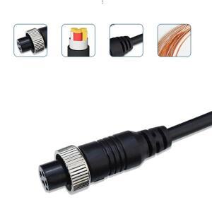 5m/10M/15m/20M 버스 Turck Van ry RV 모니터 CCTV DVR TV 백업 카메라 연결 용 4핀 항공 확장 비디오 케이