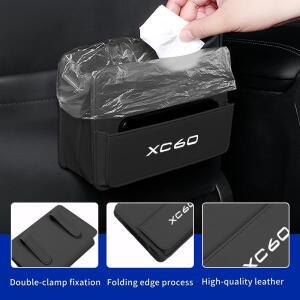 볼보 호환 XC60 C30 T6 S60 C70 V40 V70 V60 V50 S80 S40 AWD V90용 차량 시트 등받이 수납함 도어 쓰레기