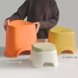 크고 보조 욕실의자 높은 3color 튼튼한 통사출 스툴 다리발판 간이