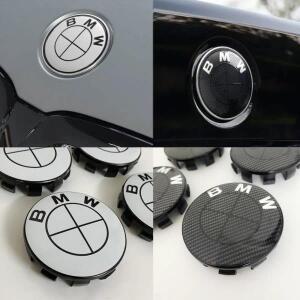 BMW F30 F32 F34 F20 X3 X5 X6용  블랙 화이트 로고 ABS 배지 스티커 74/82mm 전면/후면 56/68mm 휠 허브
