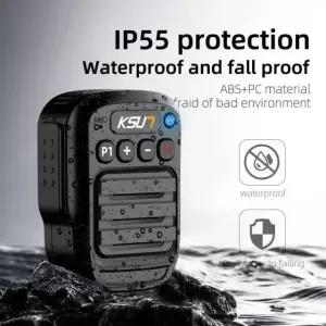 KSUT-워키 토키 PTT 1000mAh 배터리 블루투스 마이크 무선 안드로이드 전화용 Zello App ZL10 ZL20 ZL30 ZL60