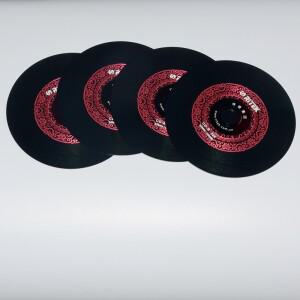 4개/몫 Ritek 비닐 디스크 블랙 CD-R 빈 기록 가능 컴팩트 700MB/80min/52x 자동차 음악