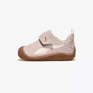 푸마 키튼 프리미엄 벨크로 인펀트 - Mauve Mist-Frosted Ivory-PUMA Gold