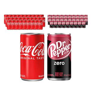 코카콜라 190ml, 30개 + 닥터페퍼 제로, 190ml, 30개