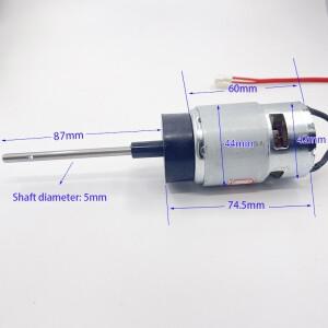 RS-755 87mm 긴 샤프트 DC 모터 12V 7000RPM 고토크 낚시 모델 보트 엔진