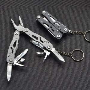 MiniPortableOutdoor 캠핑 펜치 Multitool 키 체인 다기능 미니 소형 소형 도구스테인레스 스틸 접이식 펜