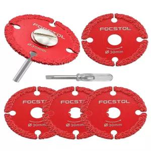 금속용 미니 다이아몬드 커팅 디스크 - 얇은 철 파이프 철판 볼트 및 나사를 자르기 위한 FOCSTOL 5pcs