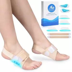 완화를 위한 NIXWAV 아치 지지대 10PCS 3레벨 높이의 조절 가능한 압박 밴드 젤 패드 및 교체 인서트
