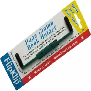 침대 이동 중 러닝머신 및 운동 자전거에서 핸즈프리 독서를 위한 플립클립 휴대용 책 페이지 홀더 -