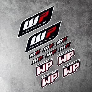 반사 Wp 서스펜션 스티커 바이크 오토바이 충격 흡수 장치 데칼 ktm KONDA SUZUKI KAWASAKI 용 방수 장식품