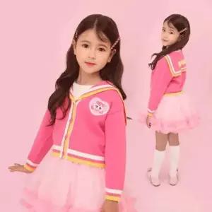 [텐바이텐]캐치티니핑 하츄핑 카라 가디건 원피스세트