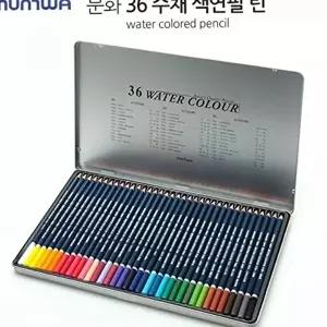 고품질 전문가용 미술용 색연필 드로잉용 수채화 수채 36색 수채색연필세트 36색수채색연필 WFO18B3
