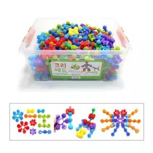 5세 집중력 창의력 꽃모양 블록 350pcs 집콕놀이 남아 문센 키카
