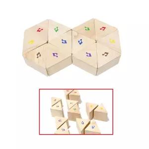 3세 음감발달 소리맞추기 음표 원목블럭 학습력 쌓기놀이 퍼즐