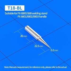 T18 납땜 인두팁 T18-D08 D12 D16 S9 S6 DL2 B K I S4 BL BR02 (하코 FX-888 FX-888D FX-8801 FX-600 무연