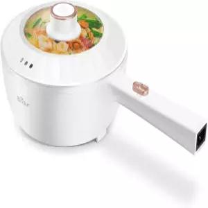 곰전골 전기 2L 다기능 휴대용 조리 냄비 1000W 급탕 스테이크 달걀 라면 오트밀용 논스틱 프라이팬 이중