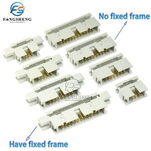 5피스 DC3 2.54MM IDC  박스 헤더 수 1.27mm 피치 플랫 케이블 FC 용 6/8/10/14/16/20/24/26/30/34/40/50