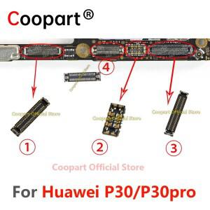 2피스 LCD 디스플레이 FPC 배터리 플러그 PCB 커넥터 메인 보드 케이블의 HUAWEI호환 P30 / Pro 용 USB 포