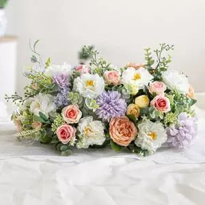 아트박스/플라워트리 수국 조화 꽃 센터피스 셀프웨딩 노블 베리 40cm 장식