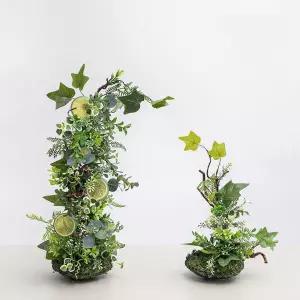 아트박스/플라워트리 유카리 조화 꽃 센터피스 셀프 웨딩 (2PCS) 인테리어