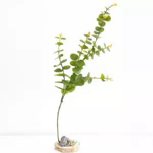 아트박스/플라워트리 유칼립투스 조화 화분 조경장식 그린 나무set 27x69cm