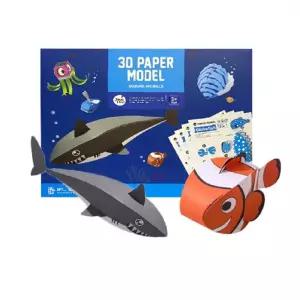 엄마표 홈스쿨 바다생물 3D 종이접기 키즈아트 가정보육 소근육
