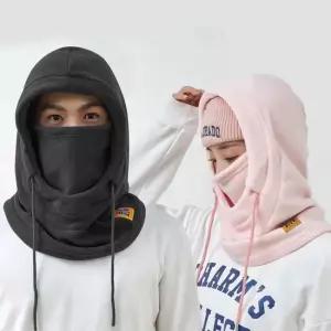 따뜻한 얼굴 보온 겨울 후드워머 남녀공용 넥워머 겨울워머 후드워머 플리스후드