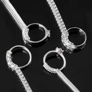 반지 사이즈 호수 줄이기 실리콘 스프링 원형 3mm 반지이너밴드