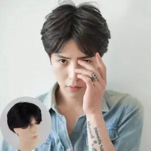 오대오 남성가발 군인 패션 헤어 변신 가름마 스타일 III9+8aZV