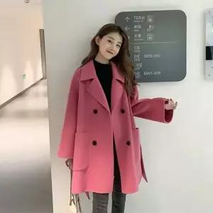 여자 모직 하프 춘추 모직코트 코트 트렌드 admr3
