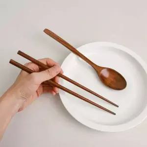 옻칠 나무 수저 숟가락 젓가락 식기 주방용