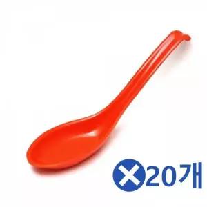 [콩심팥심]WL 멜라민 우동스푼x20개-색상랜덤 우동숟가락 분유스푼
