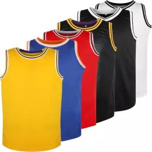 메소스페로 블랭크 농구 저지 90S 힙합 파티용 의류 멘스 플레인 메시 운동 연습 스포츠 셔츠 S-3XL