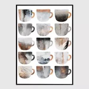 슬림액자 Dreamy Coffee Cups A3사이즈 그림액자 거실액자