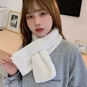 [하프클럽/]여성용 미니 넥워머 겨울 방한 퍼 머플러 데일리용